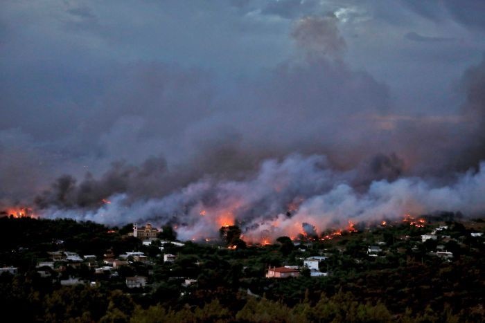 آتش‌ سوزی جنگل‌ های یونان
